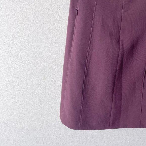 Theory Apalia Admiral A-Line Maroon Office Dress - Picture 6 of 7